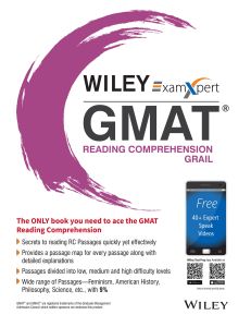 Wiley's ExamXpert GMAT Reading Comprehension Grail