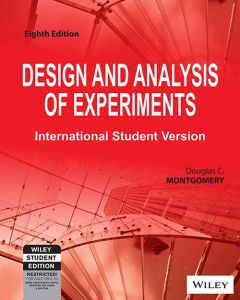 Design and Analysis of Experiments, 8ed, ISV