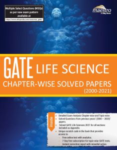 Wiley's GATE Life Science Chapter - Wise Solved Papers (2000 - 2021)