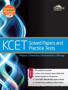 Wiley's KCET Solved Papers and Practice Tests, Physics, Chemistry, Mathematics, Biology-1