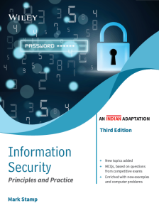 Information Security, 3ed: Principles and Practice (An Indian Adaptation)