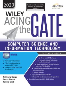 Wiley Acing the GATE: Computer Science and Information Technology, 2ed, 2023