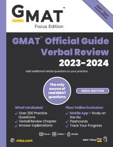 GMAT Official Guide Verbal Review 2023 - 2024