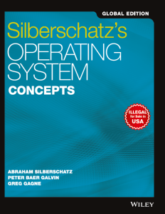 Silberschatz's Operating System Concepts, Global ed