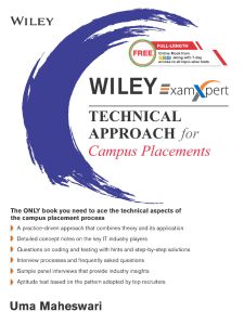 Wiley's ExamXpert Technical Approach for Campus Placements