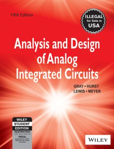 Analysis and Design of Analog Integrated Circuits, 5ed, ISV