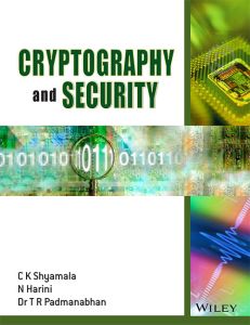 Cryptography and Security