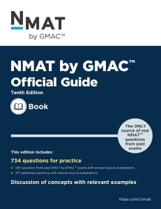 NMAT by GMAC Official Guide, 10ed